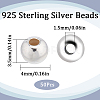 925 Sterling Silver Beads STER-SC0001-26B-2
