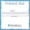 200Pcs PE Makeup Brush Protector Reusable Expandable Mesh Cover MRMJ-GF0001-51E-2