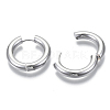 Brass Huggie Hoop Earrings X-KK-R136-061P-NF-3