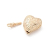 Brass Heart Box Clasps KK-U052-29G-3