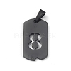 Ion Plating(IP) 304 Stainless Steel Pendants STAS-O127-E08-2
