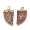 Synthetic Goldstone Pointed Pendants G-Q966-03-2