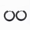 304 Stainless Steel Huggie Hoop Earrings EJEW-F111-20mm-B-1