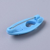 Plastic Ribbon Safety Brooches JEWB-WH0009-12C-2