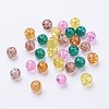 Baking Painted Crackle Glass Beads DGLA-X0006-8mm-08-2