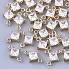 Transparent Glass Links connectors X-GLAA-T007-14H-1