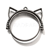 Alloy Open Back Bezel Pendants PALLOY-I223-06B-1