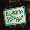 MAYJOYDIY US 1 Set Saint Patrick's Day PET Hollow Out Drawing Painting Stencils DIY-MA0002-99-7