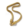 Ion Plating(IP) 304 Stainless Steel Wheat Chain Necklaces NJEW-P288-16G-1