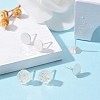 925 Sterling Silver Flat Pad  Stud Earring Findings STER-K167-045F-S-7
