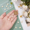 12Pcs Natural Freshwater Shell Flower Connector Charms PALLOY-HS00006-3