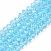 Glass Beads Strands EGLA-A034-T3mm-D28-4