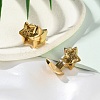 Ion Plating(IP) 304 Stainless Steel Hoop Earrings EJEW-C124-01C-G-3