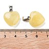 Tigerskin Glass Charms HEAR-PW0001-057-35-2