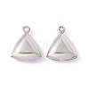Non-Tarnish 304 Stainless Steel Pendants STAS-C057-09P-1