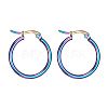 304 Stainless Steel Hoop Earrings LS-EJEW-F105-10M-2