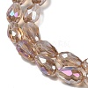 Transparent Electroplate Glass Beads Strands LS-EGLA-N013-T4mm-B23-3