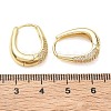 Brass Micro Pave Cubic Zirconia Hoop Earrings KK-CBA30C7-01G-5