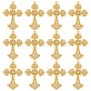 12Pcs Alloy Big Gothic Pendants ALRI-ME0001-01-1