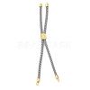 Twisted Nylon Cord Silder Bracelets DIY-B066-03G-19-1