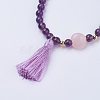 Tassel Charm Bracelets BJEW-P190-05F-2