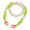 Personalized Aluminium & Acrylic Chain Necklaces NJEW-JN02911-01-1