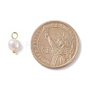 Natural Cultured Freshwater Pearl Charms LS-X-PALLOY-JF01098-03-3