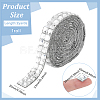 2 Yards Hotfix Rhinestone Trimming DIY-WH0504-150B-2