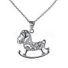 925 Sterling Silver Pendant Necklace NJEW-BB30316-6