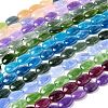 Natural Dyed Malaysia Jade Beads Strands G-B137-A01-01-1