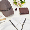 10 Yards Polyester with ABS Plastic Half Round Bead Lace Trim OCOR-GA0002-76A-4