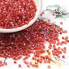 Transparent Colours Luster Glass Seed Beads SEED-S042-20B-02-1