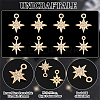 16Pcs 2 Styles Brass Micro Pave Cubic Zirconia Charms KK-UN0002-12-5