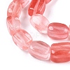 Cherry Quartz Glass Beads Strands G-T138-100-3