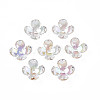 Transparent Acrylic Bead Caps X-TACR-Q273-03-1