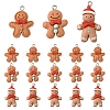 15Pcs 3 Styles Christmas Opaque Resin Pendants RESI-YW0004-76-2