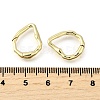 Brass Irregularity Spring Gate Rings KK-U072-43A-G-3