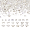 Biyun 500Pcs 10 Style ABS Plastic Imitation Pearl Beads KY-BY0001-02-27