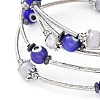 Evil Eye Lampwork Jewelry Sets SJEW-JS01041-02-3