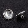 Brass Bead Cap Pendant Bails KK-H759-30B-S-2