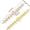 1Pc Shiny Flower Rhinestone Trim DIY-FG0003-35-2