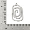 304 Stainless Steel Pendants STAS-G355-08B-P-3