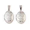 316 Stainless Steel Locket Pendants STAS-K321-04P-1