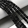 Natural Black Onyx(Dyed & Heated) Beads Strands G-NH0017-A01-01-2