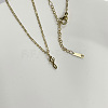 304 Stainless Steel Letter Pendant Necklaces NJEW-WH0027-04F-G-NR-1