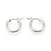 304 Stainless Steel Hoop Earrings EJEW-T048-25A-P-1