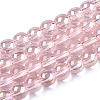 Electroplate Transparent Glass Beads Strands GLAA-T032-T6mm-AB10-1
