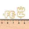 Brass Hollow Connector Charm X-KK-F931-28D-G-3