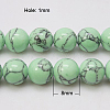 Synthetic Turquoise Beads Strands TURQ-H038-8mm-XXS19-2