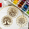 16-Position Wood Embroidery Thread Storage Trays TOOL-WH0056-034-4